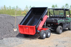 UTV with Dump Trailer