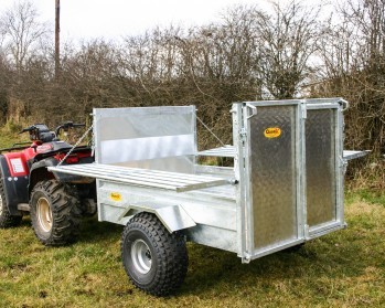 5×3’3 Stock Trailer: Folding Sides