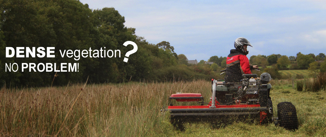 Power Shredder - ideal for dealing with dense vegetation in bog land, marsh land, fenland and lough areas.