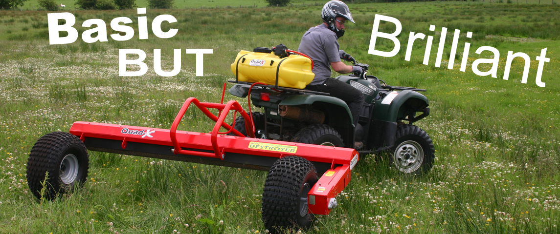 Weed Destroyer with Contra-Rotating Rollers