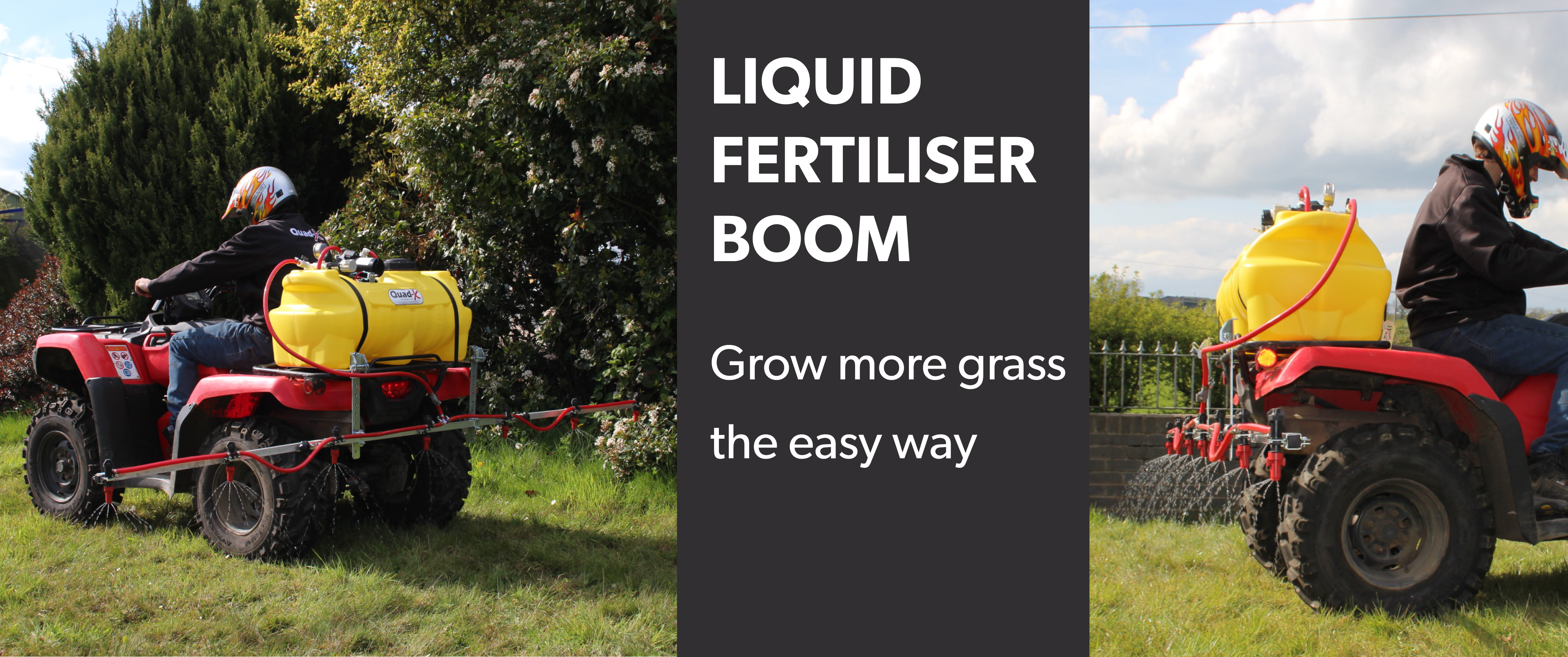 ATV BOOM FOR LIQUID FERTILISER APPLICATION