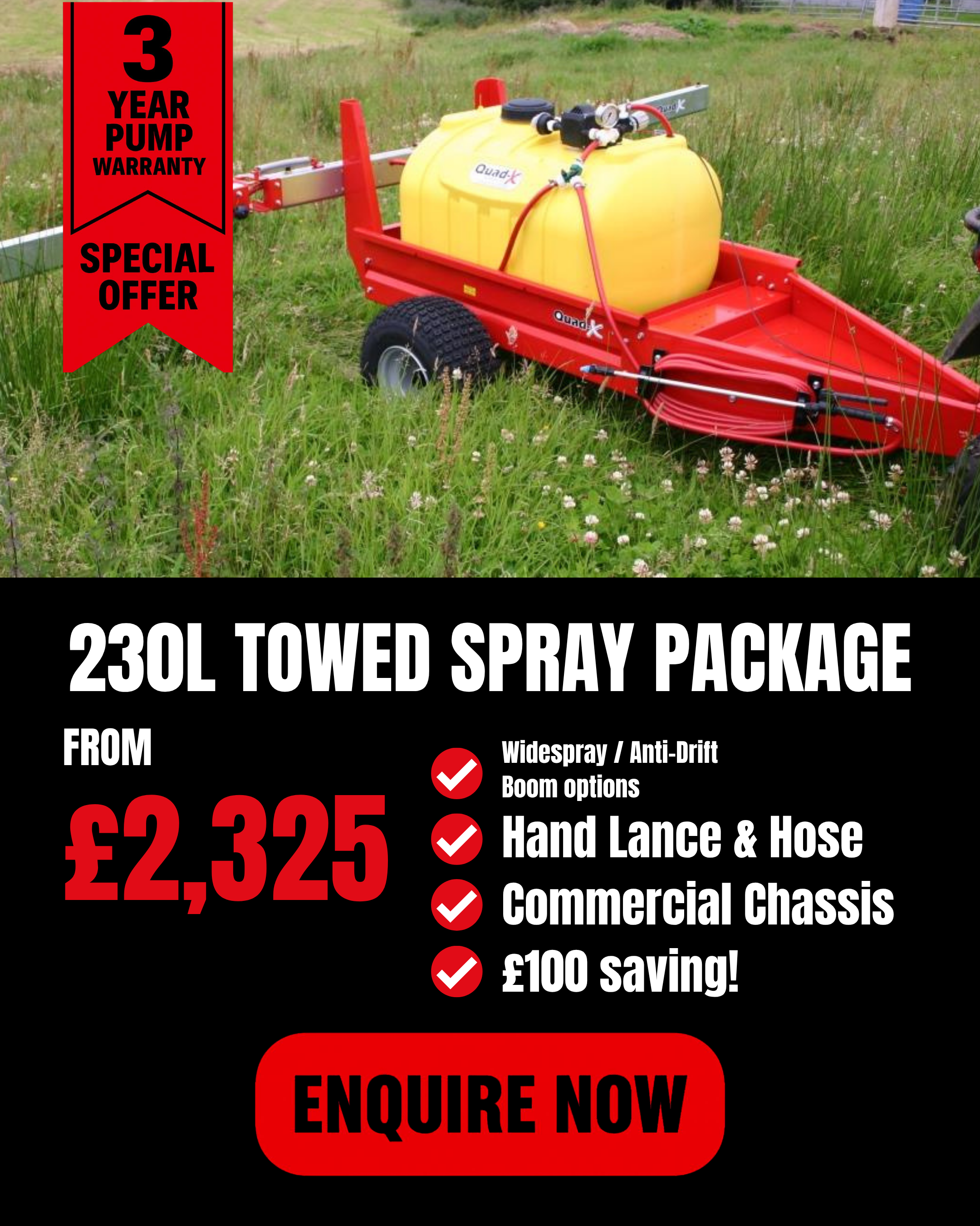 230L Towed Spray Package